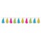 12 Pack Beistle Luau Party Tissue Tassel Garland - cerise - lime green - turquoise - yellow